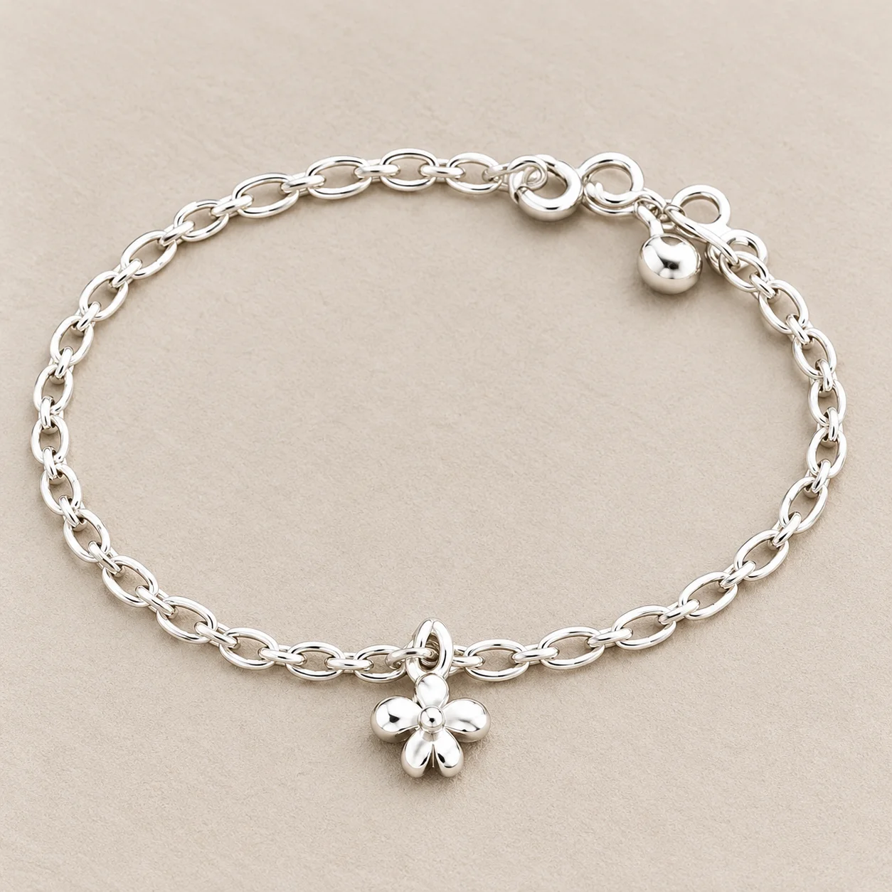 Silver Simple Anklet