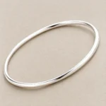 Silver Plain Bangle